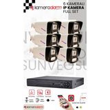 Sunveo 6 Kameralı 5 Mp Sesli Ip Güvenlik Kamerası Gece Renkli Yüz ve Araç Tanımalı Full Hd Kamera Sistemi - 1