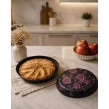 Sunvera Çelik Özel Desenli Lux Tart Turta Kek Kalıbı 28 cm Bulaşık Makinesinde Yıkanır