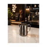SUNVERA ÇELİK Paslanmaz Çelik 304 Kalite Barista Süt Potu 350 ml – Latte Art ve Süt Köpürtme Sürahisi – Kahve Makinesi Uyumlu Bulaşık Makinasında Yıkanır Milk Pitcher 350 ml Sütlük 1 ADET
