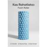 SUNYOGA Foam Roller Masaj Rulosu Orta Sert – Spor Sonrası Kas Gevşetici Yoga Pilates Fitness Masaj Köpüğü