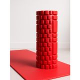 SUNYOGA Foam Roller Masaj Rulosu – Yoga, Pilates, Fitness ve Fizyoterapi İçin EVA Köpük Masaj Aleti (33x14 cm) (Kırmızı)