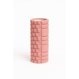 SUNYOGA Foam Roller Masaj Rulosu – Yoga, Pilates, Fitness ve Fizyoterapi İçin EVA Köpük Masaj Aleti (33x14 cm) (Pudra Pembe)