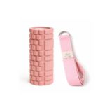 SUNYOGA Foam Roller ve Yoga Kemeri Seti – EVA Masaj Silindiri & 200 cm Organik Pamuk Kemer