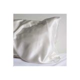 SUNYOGA Ipek 22 momme Italyan Dut Ipeği Saf Ipek Yastık Kılıfı Tekli Silk Pillowcase Kırık Beyaz