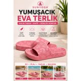 SUNYOGA Kadın Kalın Taban EVA Terlik Yumuşak Hafif Günlük Ev Plaj Yazlık Balkon Terliği Desenli