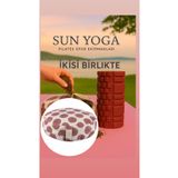 SUNYOGA SUNYOGA Zafu meditasyon minderi Foam roller bordo ikisi birlikte