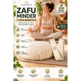 SUNYOGA Zafu Meditasyon Minderi + 200 cm Yoga Kemeri Seti Karabuğday Dolgulu 35x12 cm