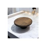 Suo Home Fleur Meşe Metal Ayaklı Sunum Standı – 25 cm Dekoratif Servis ve Sunum Tabağı