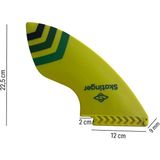 Sup Paddle Board Şişme Sörf Tahtası Renkli Fin - Sarı