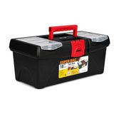 Super Bag 16 İnç Plastik Takım Çantası, Organizer Bölmeli Alet Çantası, Kilitli El Aleti Saklama ve Taşıma Kutusu, Ev Garaj Atölye Kullanımı, ASR2017