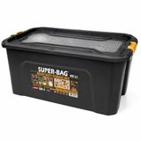 Super Bag 80 L Kapaklı Saklama Kutusu, Ağır Hizmet Plastik Depolama Kutusu, Çok Amaçlı Eşya Düzenleme ve Saklama Kabı, Darbeye Dayanıklı, Ev Garaj Depo Kullanımı, ASR-4040