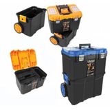 Super Bag Asr 5039 Mobil Çift Katlı Takım Çantası Tekerlekli Mavi