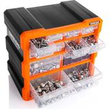 Super Bag ASR-6007 Monoblok 12 Çekmeceli Organizer Kutu - Siyah