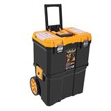 Super Bag Çift Katlı Tekerlekli Takım Çantası, Çekilebilir Saplı Modüler Alet Kutusu, Üst Organizer Bölmeli, Büyük Hacimli Depolama Çantası ASR5039