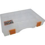 Super-Bag Çivi Boncuk Olta Kutusu Organizer 13 Gözlü Alet Çantası 078936 - Şeffaf