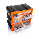 Super Bag Monoblok Çekmeceli Organizer Vida Boncuk Kutusu Hobi Organizer 12 Çekmece