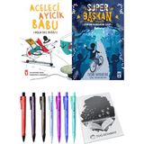 Süper Başkan Zamanı Durduran Saat ve Aceleci Ayıcık Babu Asla Geç Değil 2'li Set + Hediyeli
