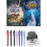 Süper Başkan Zamanı Durduran Saat ve Göğe Tırmanan Çocuk 2li Set