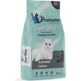 Süper Beyaz Doğal Bentonit Topaklanan Kedi Kumu Aktif Karbon Kokulu 5 Lt - Metal