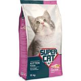Super Cat 15 kg Tavuklu Yavru Kedi Maması