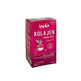 Süper Çay, 18 Piramit Poşet Çay, Erken Hasat El Yapımı Yeşil Çay, Vitamin ve Minareller ile Güçlendirilmiş, Prebiyotikli ve Kolajenli Yeşil Çay (Kolajenli Yeşil Çay)