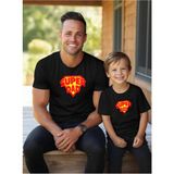 Super Dad Boy Baba Oğul Kız (Tek Ürün Fiyatıdır Kombin Yapmak Için En Az 2 Adet Sepete Ekleyiniz) - 9 - 12 Ay - Siyah