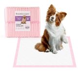Süper Emici Sızdırmaz Köpek ve Yavru Evcil Hayvan Eğitim Pedi, Ev Kıran Yavru Köpek Pedleri Tek Kullanımlık (Orta 40 Parça 23,6 inç x 23,6 inç)