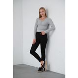 Süper Esnek Kumaş Pamuk Saten Jegging Kadın Skinny Dar Paça 5 Cep Pantolon @Carpi