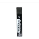 Süper Fine Kurşun Kalem Ucu (Min) T. Black 0.7mm 2b 75MM 24 Lü Tüp 5 Adet - Siyah - 0.7 mm