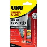 Super Glue Japon Yapıştırıcı 3 gr (Bl1) UHU36015 - Şeffaf