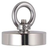 Süper Güçlü Halkalı Büyük Neodyum Pot Mıknatıs 60 Mm Çap Magnet F