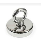 Süper Güçlü Halkalı Neodyum Pot Mıknatıs - 60MM Çap, Fishing Magnet, Kurtarma