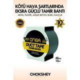 Süper Güçlü Su Geçirmez Sızdırmaz Gri Renk Çok Amaçlı Izolasyon ve Tamir Bandı 48MM x 10M - 10 Adet