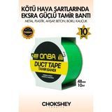 Süper Güçlü Su Geçirmez Sızdırmaz Yeşil Renk Çok Amaçlı Izolasyon ve Tamir Bandı 48MM x 10M - 10ADET