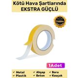 Süper Güçlü Uzun Ömürlü Kuvvetli Yapışkan Kolay İz Bırakmaz Çift Taraflı Köpük Bant 10mt - 1 Adet