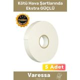 Süper Güçlü Uzun Ömürlü Kuvvetli Yapışkan Kolay Uygulanır İz Bırakmaz Çift Taraflı 5li Köpük Bant