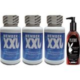Süper Hintohu Member Xxl Erkeklere Özel 60LI 3 Adet Playboy 120 ml Masaj Yağı - 1li
