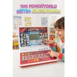 Süper Kahraman Eğitici Bilgisayar 100 Fonksiyonlu Müzikli Harf Kelime Ve Şarkı Modlu Oyuncak Laptop