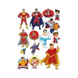 Süper Kahramanlar Sticker Set 14 Parça Telefon, Tablet, Defter, Laptop Sticker