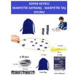 Süper Keyifli Manyetik Oyuncaklar Satranç-20 Taşlı Manyetik Oyuncaklar Güçlü Taş Oyunu