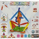 Super Mag Supermag 45 Parça Multıcolor Manyetik Yapı Oyuncağı- Stem Mıknatıslı Oyun Seti - MIKNATISLI OYUNCAK