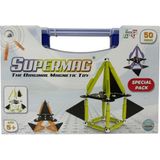 Super Mag Supermag 50 Parça Technıcolor Manyetik Yapı Oyuncağı - Stem Mıknatıslı Oyun Seti - MIKNATISLI OYUNCAK