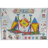 Super Mag Supermag 85 Parça Manyetik Yapı Oyuncağı ve Geometri Stem Eğitim Seti - MIKNATISLI OYUNCAKLAR