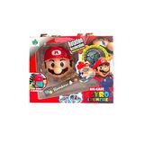 Süper Mario Beyblade Topaç Fırlatan Anahtarlık Oyuncak Maryo 10 Cm (Krem)