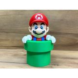 Super Mario Borudan Çıkan Figür Biblo - 3D Baskı Dekoratif Masa Üstü Süsü Hediyelik