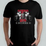 Super Mario Bros Fitness Gym %100 Pamuklu Bisiklet Yaka T-Shirt Model 13 - Siyah - XL
