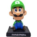 Süper Mario Kardeşler Luigi Anime Sallanan Kafalı Figür Biblo Telefon Tutucu Dekoratif Masa Süsü - Çok Renkli
