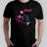 Super Mario Kart %100 Pamuklu Bisiklet Yaka T-Shirt Model 2 - Siyah