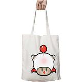Super Mario Mushroom Kupo Moogle Iki Taraf Kalıcı Yıkanabilir Okul Plaj Omuz Bez Çanta
