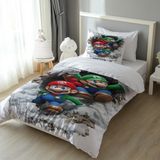 Süper Mario Yatak Örtüsü M70 - 001-Renkli - 160 x 220 cm